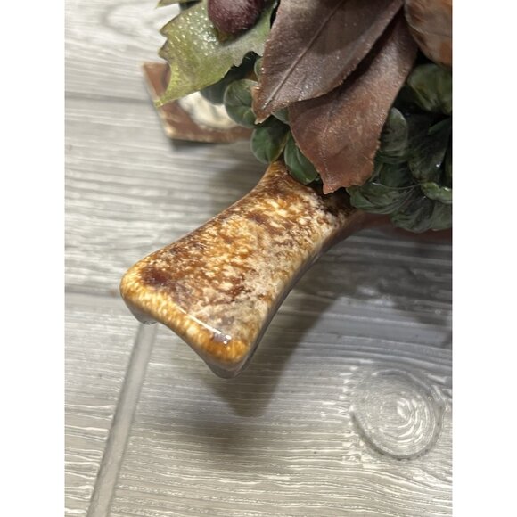 Faux Fruit Arrangement in Vintage Hull Pottery Bean Bowl Kim Originals 9.5” - Picture 8 of 9